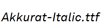 Akkurat-Italic.ttf