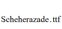 Scheherazade.ttf