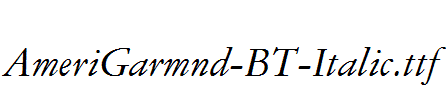 AmeriGarmnd-BT-Italic.ttf