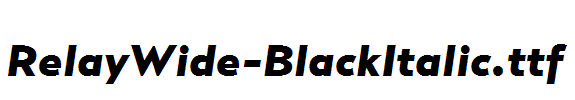 RelayWide-BlackItalic.ttf