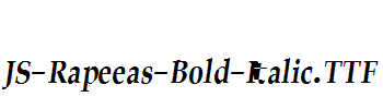 JS-Rapeeas-Bold-Italic.ttf