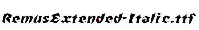 RemusExtended-Italic.ttf