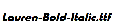 Lauren-Bold-Italic.ttf