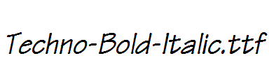 Techno-Bold-Italic.ttf