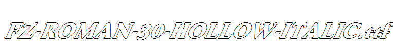 FZ-ROMAN-30-HOLLOW-ITALIC.ttf