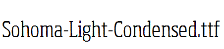 Sohoma-Light-Condensed.ttf