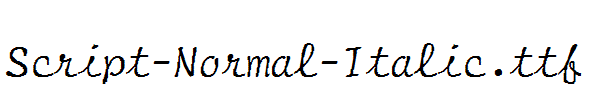 Script-Normal-Italic.ttf