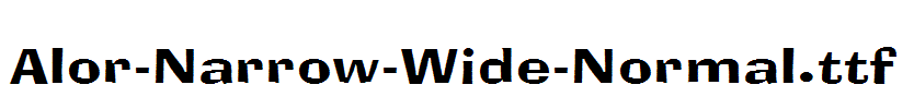 Alor-Narrow-Wide-Normal.ttf