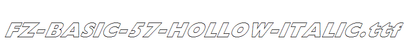 FZ-BASIC-57-HOLLOW-ITALIC.ttf