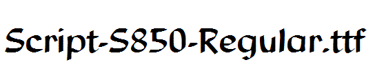 Script-S850-Regular.ttf