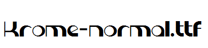 Krome-normal.ttf