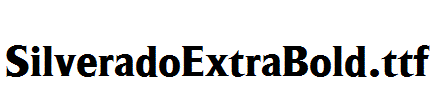 SilveradoExtraBold.ttf