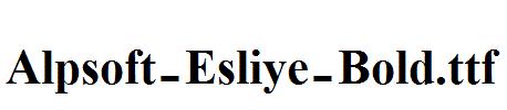 Alpsoft-Esliye-Bold.ttf