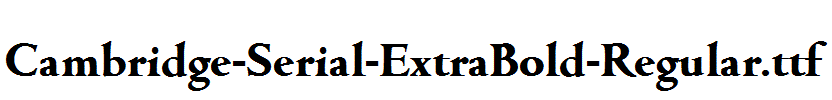 Cambridge-Serial-ExtraBold-Regular.ttf