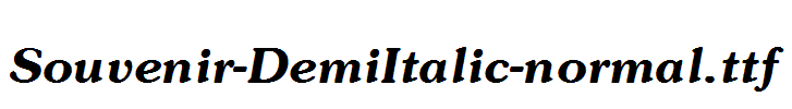 Souvenir-DemiItalic-normal.ttf