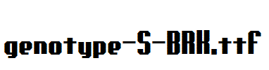 genotype-S-BRK.ttf