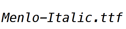 Menlo-Italic.ttf