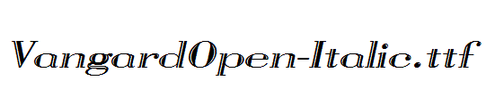 VangardOpen-Italic.ttf