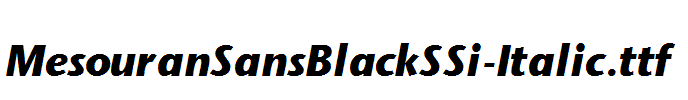 MesouranSansBlackSSi-Italic.ttf