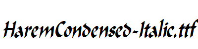 HaremCondensed-Italic.ttf