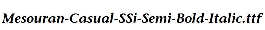 Mesouran-Casual-SSi-Semi-Bold-Italic.ttf