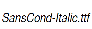 SansCond-Italic.ttf