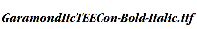 GaramondItcTEECon-Bold-Italic.ttf