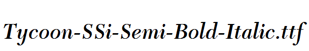 Tycoon-SSi-Semi-Bold-Italic.ttf