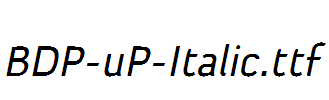 BDP-uP-Italic.ttf