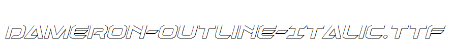 Dameron-Outline-Italic.ttf