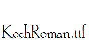 KochRoman.ttf