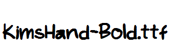 KimsHand-Bold.ttf