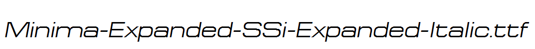 Minima-Expanded-SSi-Expanded-Italic.ttf