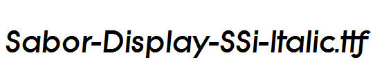 Sabor-Display-SSi-Italic.ttf