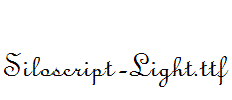 Siloscript-Light.ttf