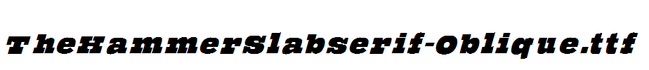 TheHammerSlabserif-Oblique.ttf