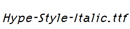 Hype-Style-Italic.ttf