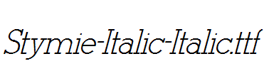 Stymie-Italic-Italic.ttf