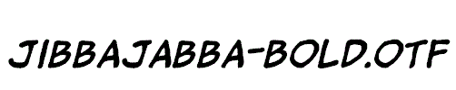 jibbajabba-Bold.otf