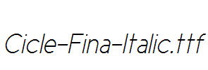 Cicle-Fina-Italic.ttf