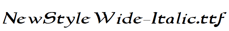 NewStyleWide-Italic.ttf