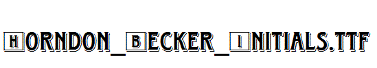 Horndon_Becker_Initials.ttf