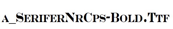 a_SeriferNrCps-Bold.ttf