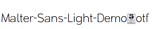 Malter-Sans-Light-Demo.otf