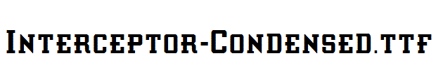 Interceptor-Condensed.ttf