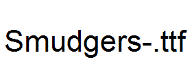 Smudgers-.ttf