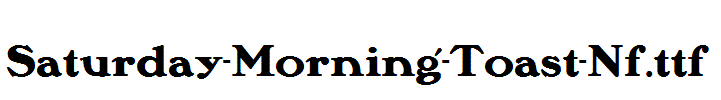 Saturday-Morning-Toast-Nf.ttf