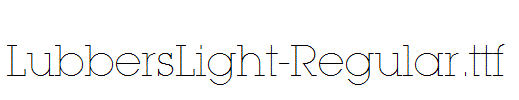 LubbersLight-Regular.ttf