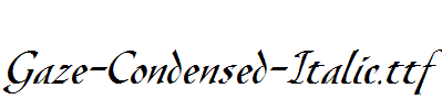 Gaze-Condensed-Italic.ttf