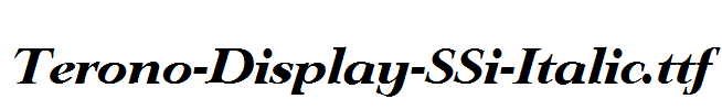 Terono-Display-SSi-Italic.ttf